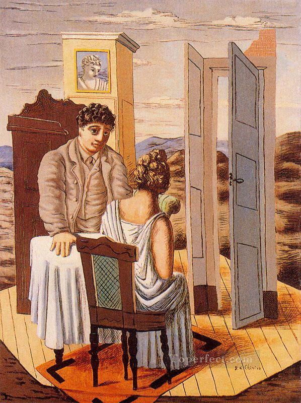 conversation 1927 Giorgio de Chirico Metaphysical surrealism Oil Paintings